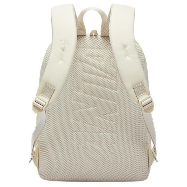 New Anta Life Collection Fabric Top Student Backpack, Students Backpack Unisex Light Beige White 992518151R-14
