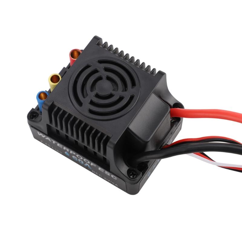 Brushless Electronic Speed Controller RC Waterproof ESC 60A/80A Brushless & Brand New Accessory for 1:10 RC Toy Off-road