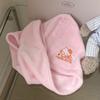 Naughty KT Cat Pink Quick-Dry Coral Fleece Hair Towel Cap