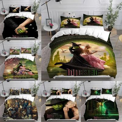 Set Biancheria da Letto Strega Cattiva Film Copripiumino Copriletto Federa Cuscino Set 2-3 Pezzi Decorazione Camera da Letto Casa