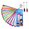 15Pcs/set Math Addition Subtraction Multiplication Division Card Reusable Practice Card for Kids Learning Early Education Toy