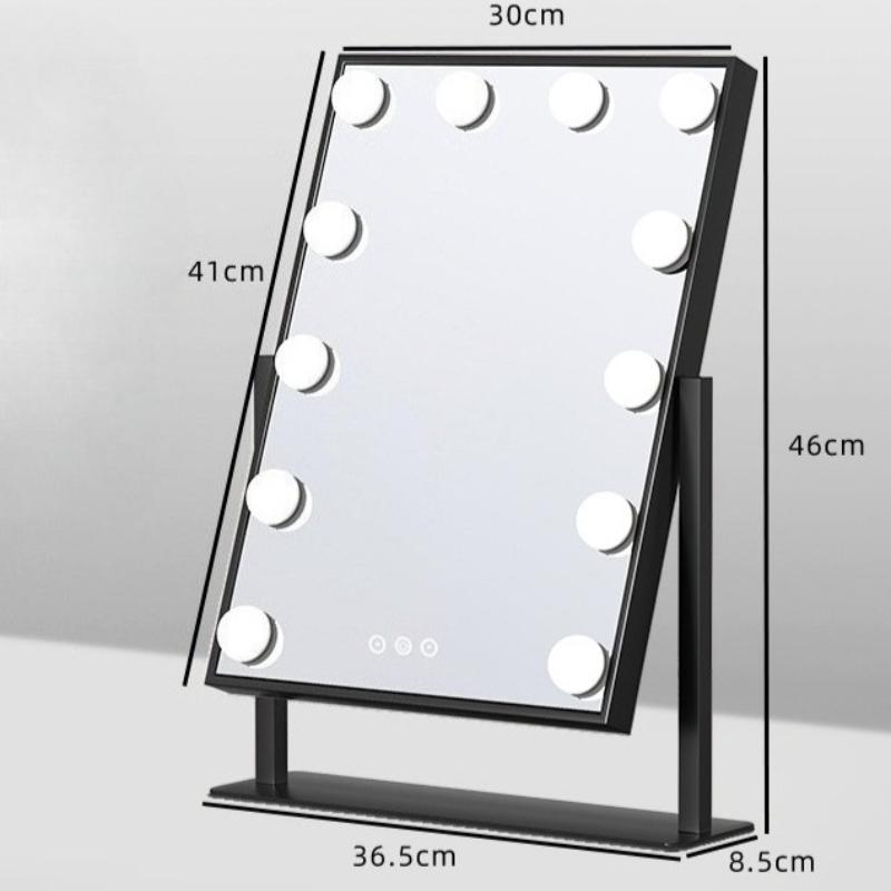Dressing Table Mirror Desktop Makeup Mirror with Light Modern Adjustable Brightness Mirrors Bedroom Decoration Accessories