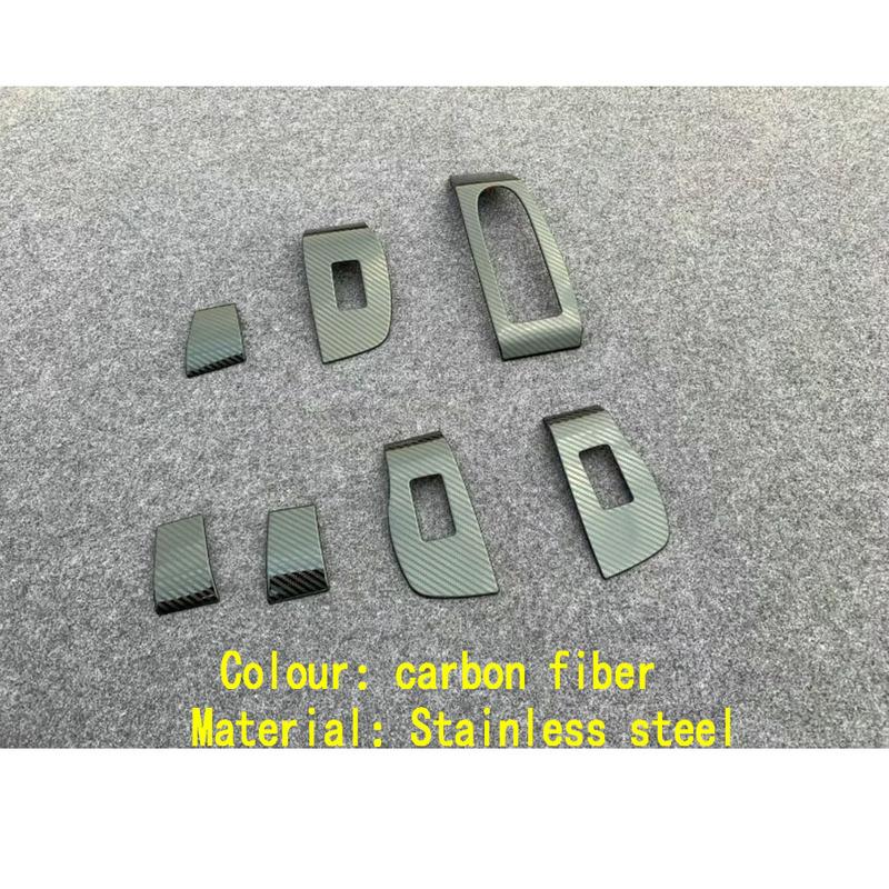 For Mazda 3 Mazda3 Axela M3     Car Door Window Glass Interior Armrest Lift Switch Button Trim Frame Stick 7pcs