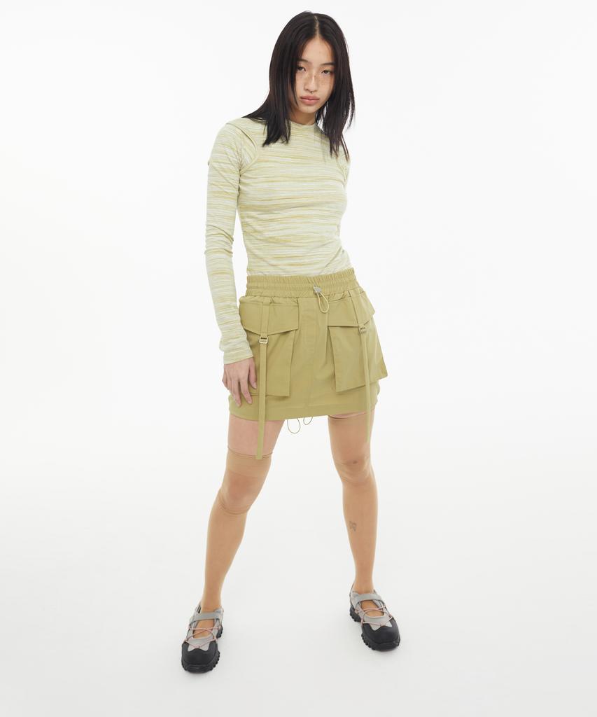 Kyo Swalo Cargo Mini Skirt Olive