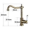 Tuqiu Gold Bathroom Faucet Black Basin Faucet Antique Kitchen Faucet BrassSink Mixer Sink Mixers Tap Hot Cold Water Crane