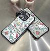 Sanrio TK Full Coverage Electroplated Black Case for Apple 14PM