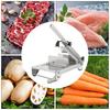 Manual Frozen Meat Slicer with 0.3-8mm Adjustable Thickness, 430 Stainless Steel Non-Slip for Home Restaurant Cutting