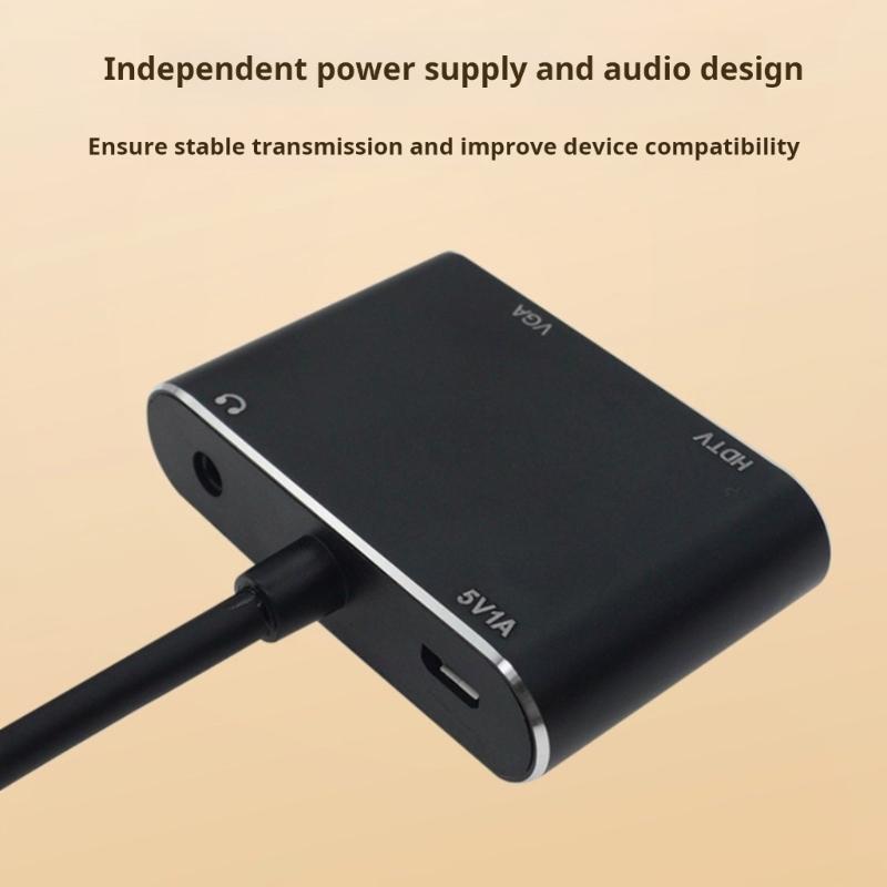 VGA To HDTV Converter With 3.5mm Auditory Support 1080P Resolution VGA Splitter For PC Laptop TV Projectors
