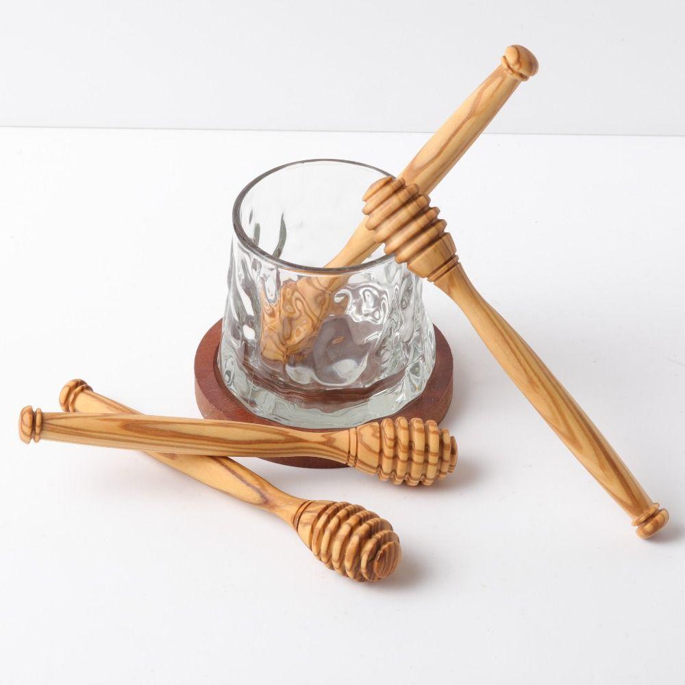 Handmade Wooden Honey Dipper 10/15/16cm Wooden Honey Stirrer Honey Dipper Stick  Malt Candy Sauce