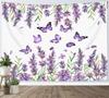 Purple Butterfly Tapestry Vintage Butterfly Tapestry Wall Hanging Fantasy Wall Art Living Room Bedroom Dorm Party Decorations
