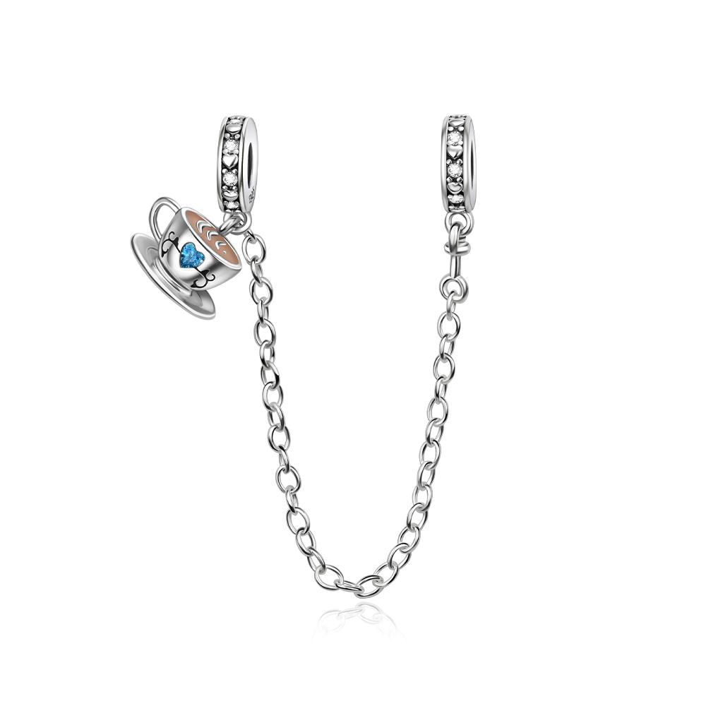 New Copper Craft Cats Dogs Flower Star Moon Heart Safety Chain Necklace Bracelets Luxury Women'S Fine Jewelry Gifts