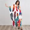XITAO Contrast Color Printing Cartoon Women Dress GJ1207
