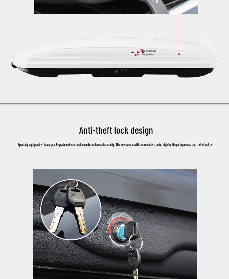 Universal SUV Roof Luggage Box – Compatible with All Models for Car Self-Driving Tours