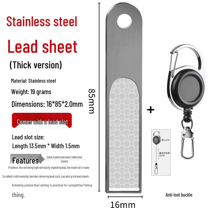 Thickened Stainless Steel Lead Sheet Roll for Fishing Accessories