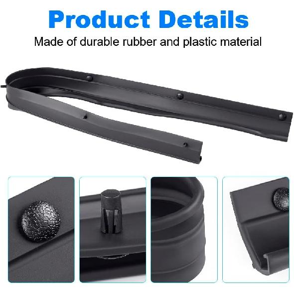 Нижня гумова ущільнювальна стрічка дверей Сумісна з Ford F250 F350 F450 F550 Super Duty 1999-2015, Ford Excursion 2000-2005, Передня ліва або