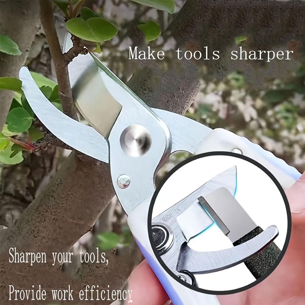 1pc Garden Tool Sharpener,Blade Stone for Garden Knife Sharpener,Shear Scissor Sharpening for Gardening Pruner/Pocket Knives