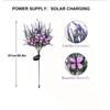 Simulated Flowers Butterfly Tree Stake Lights Artificial Marigold Shy Grass Lights  Outdoor Garden