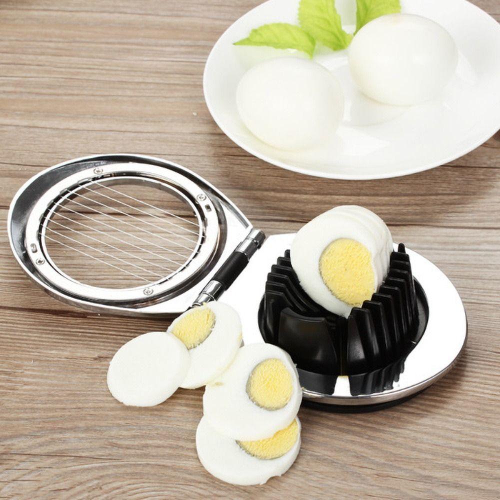 Rust-proof Egg Slicer 2 In 1 Strawberry Cutter Multipurpose Eggs Divider  Grapes