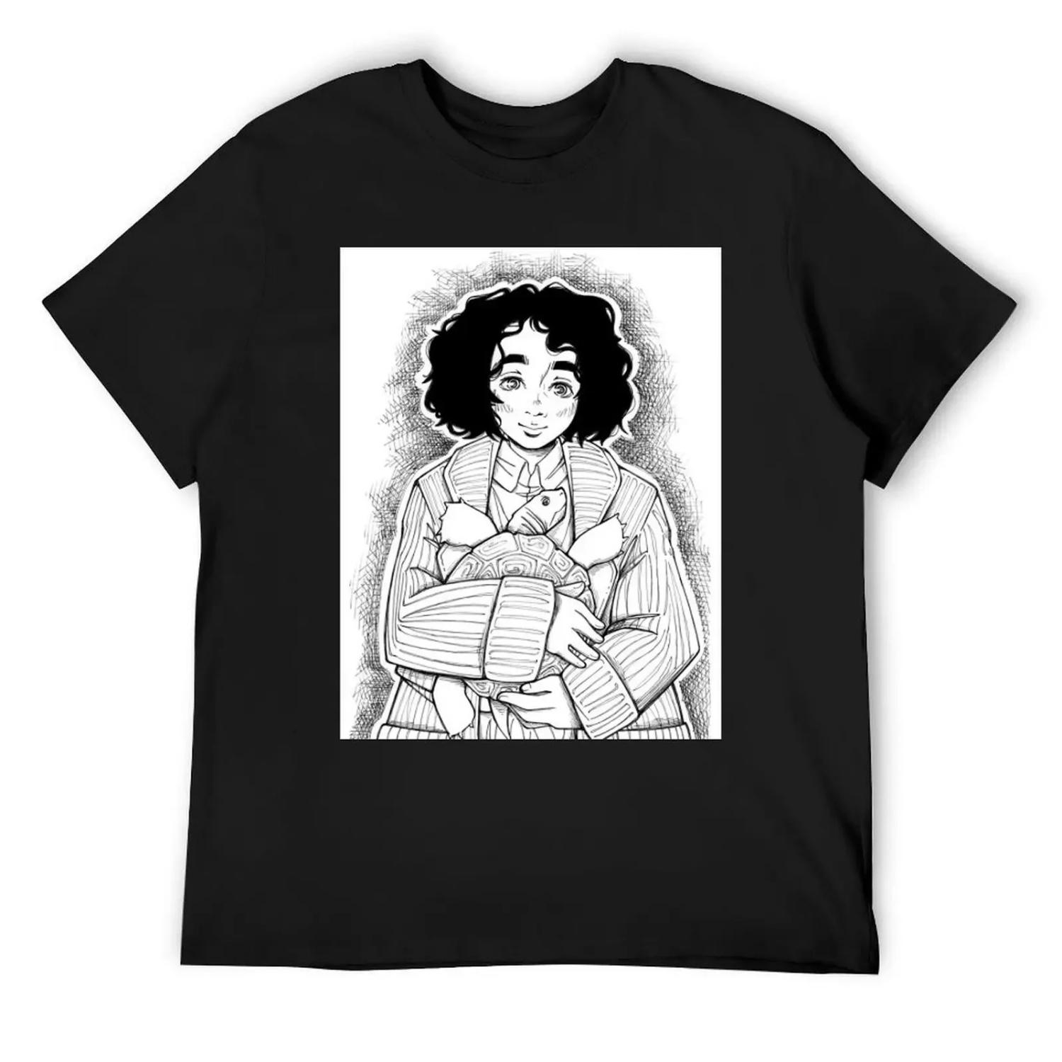 

momo T-Shirt anime tshirt croswit shirt man anime clothes men clothings XXXXXL чорний