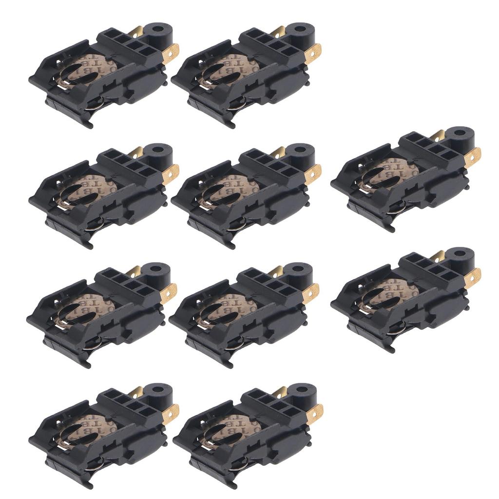 10Pcs/set Electric Kettle Switch Thermostat Temperature Control 16A Switch Kitchen Electric Appliance Accessories