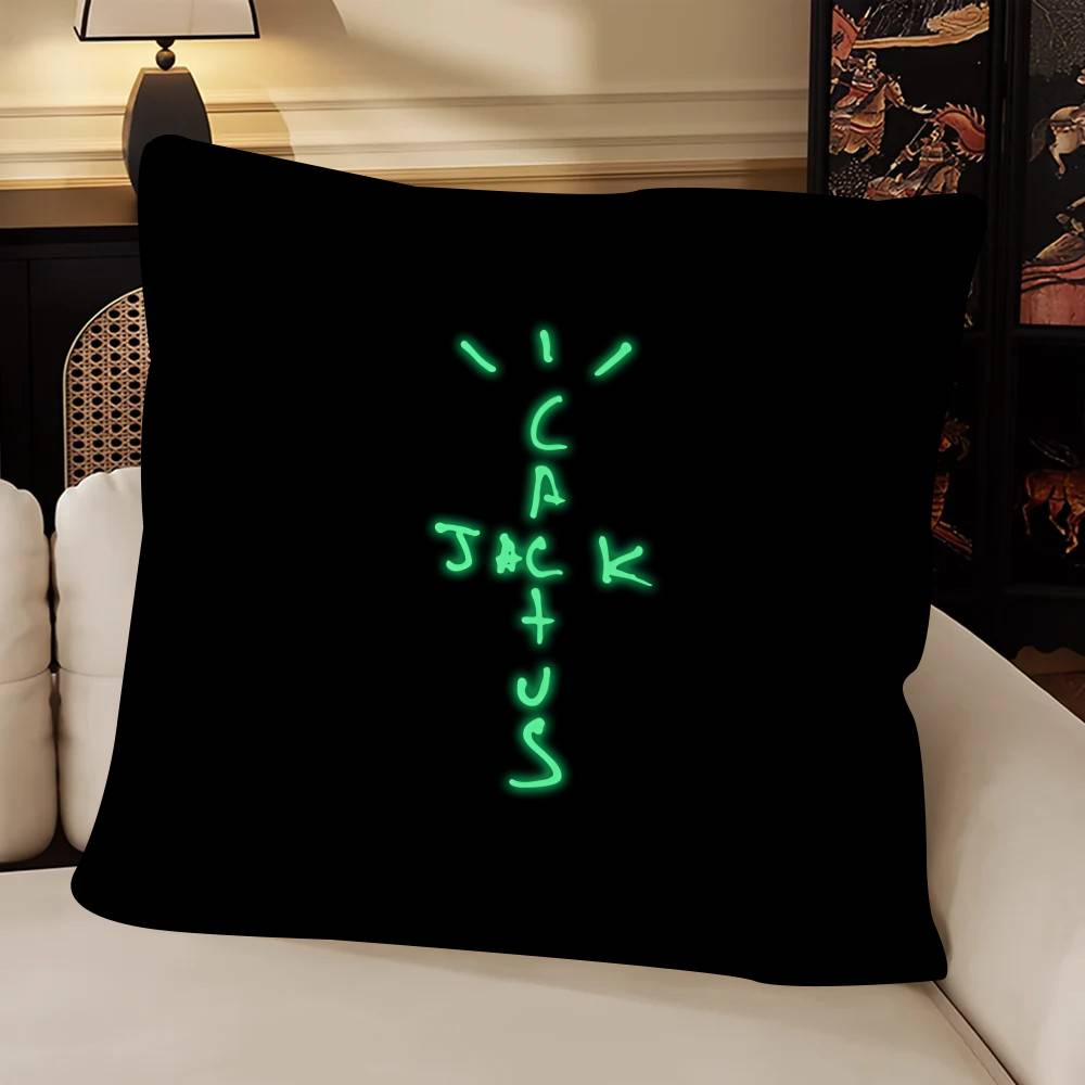 CCactus JJackS Pillow Case Fashion Square Pillowcase Bedroom Sofa Room Ins Decoration Leisure