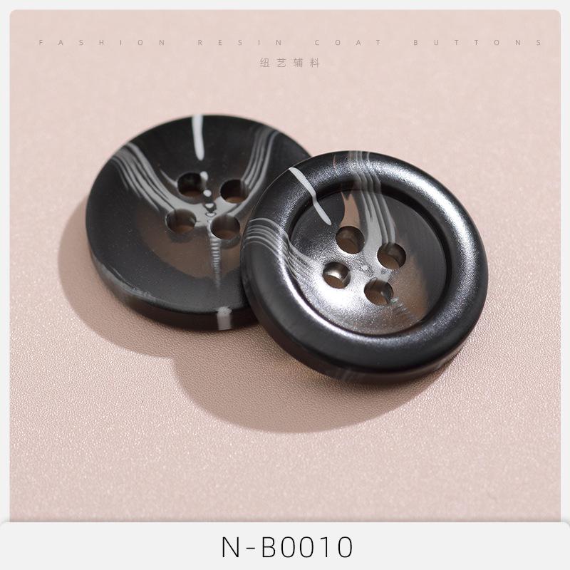 

10 шт. пуговиц тренчкот женский смоляной черный пуговицы высококачественный мужской костюм одежда пальто аксессуары Daquan кардиган костюм 40L=25.0 MM*N-B0010