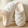 2025 new plush cotton slippers winter home indoor warm shoes non-slip thick-soled cotton slippers