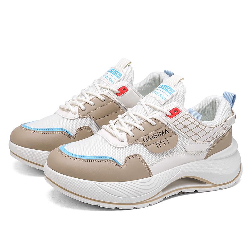 

Мужские повседневные кроссовки, кеды, обувь для улицы, ходьбы, сетчатые, дышащие, трендовая обувь 2025 года, на толстой подошве, удобная мужская обувь 39