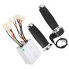 12V500W Bike Throttle Grips Brush Controller AntiSlip Plating Handle Electric Bike Accessory