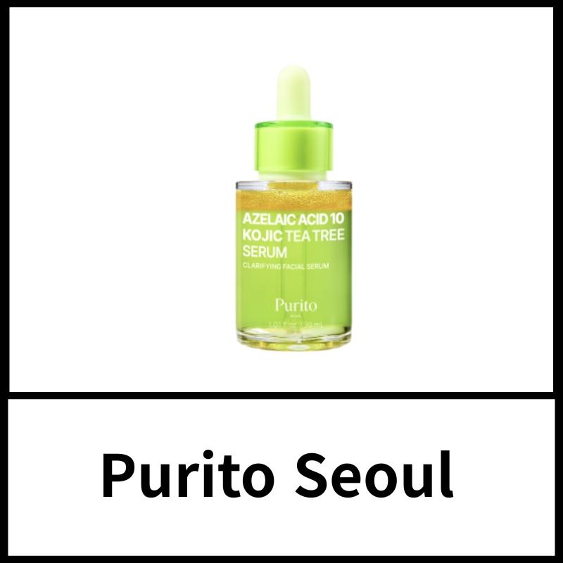 PURITO SEOUL Azelaic Acid 10 Kojic Tea Tree Serum (30ml) | 10% Azelaic Acid & Kojic Acid | Intensive Dark Spot & Blemish Care | Best Korean Serum