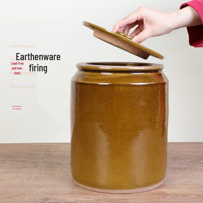 Keramik Doubanjiang Fermentierter Tofu & Kimchi Einmachglas - Traditionell, Verdickt für den Hausgebrauch