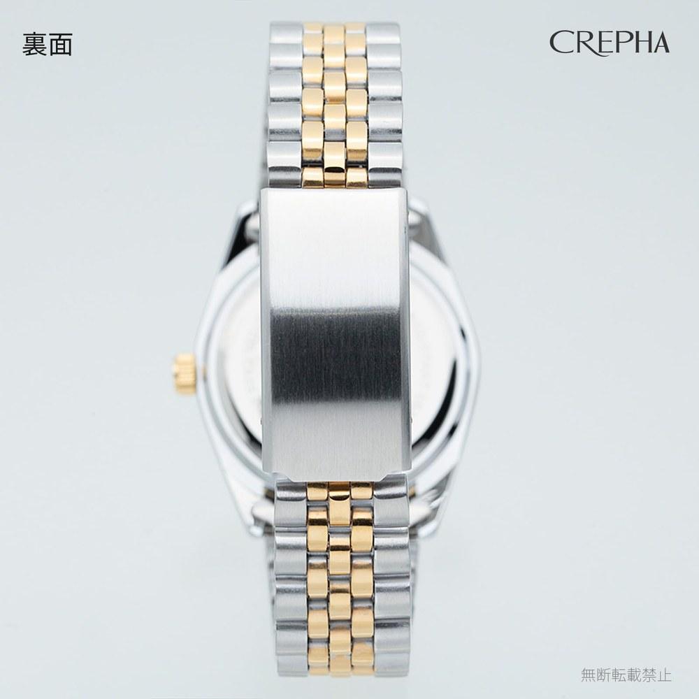 CREPHA Men’s Analog Wristwatch Waterproof Metal Band SV-AM269-CHT Gold