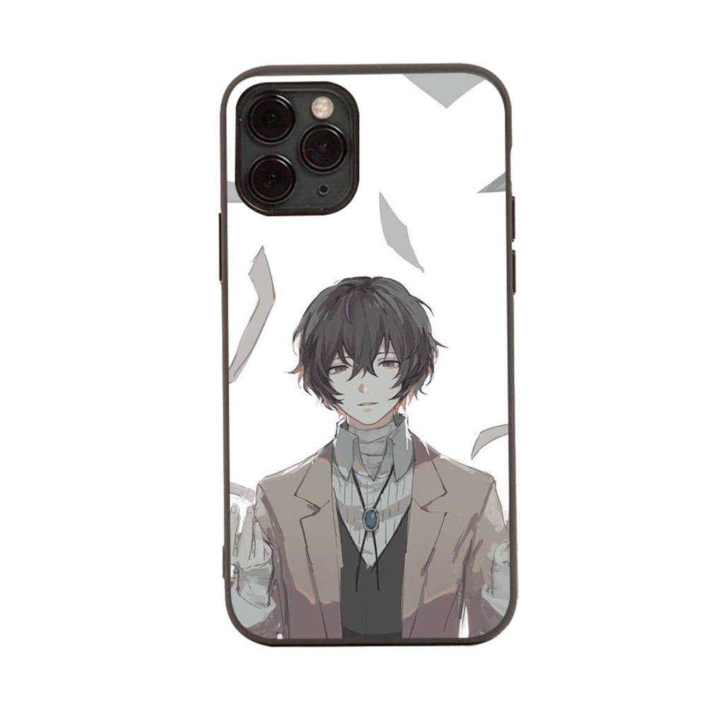

Чехол для iPhone 16 15 Plus 14 13 12 11 Pro 8 7 6S 6 SE 5S X XR XS Max Realme C30 C33 C31 9I Black Sofe Cover WI86 Dazai Osamu iPhone 14 Pro Max арлекин