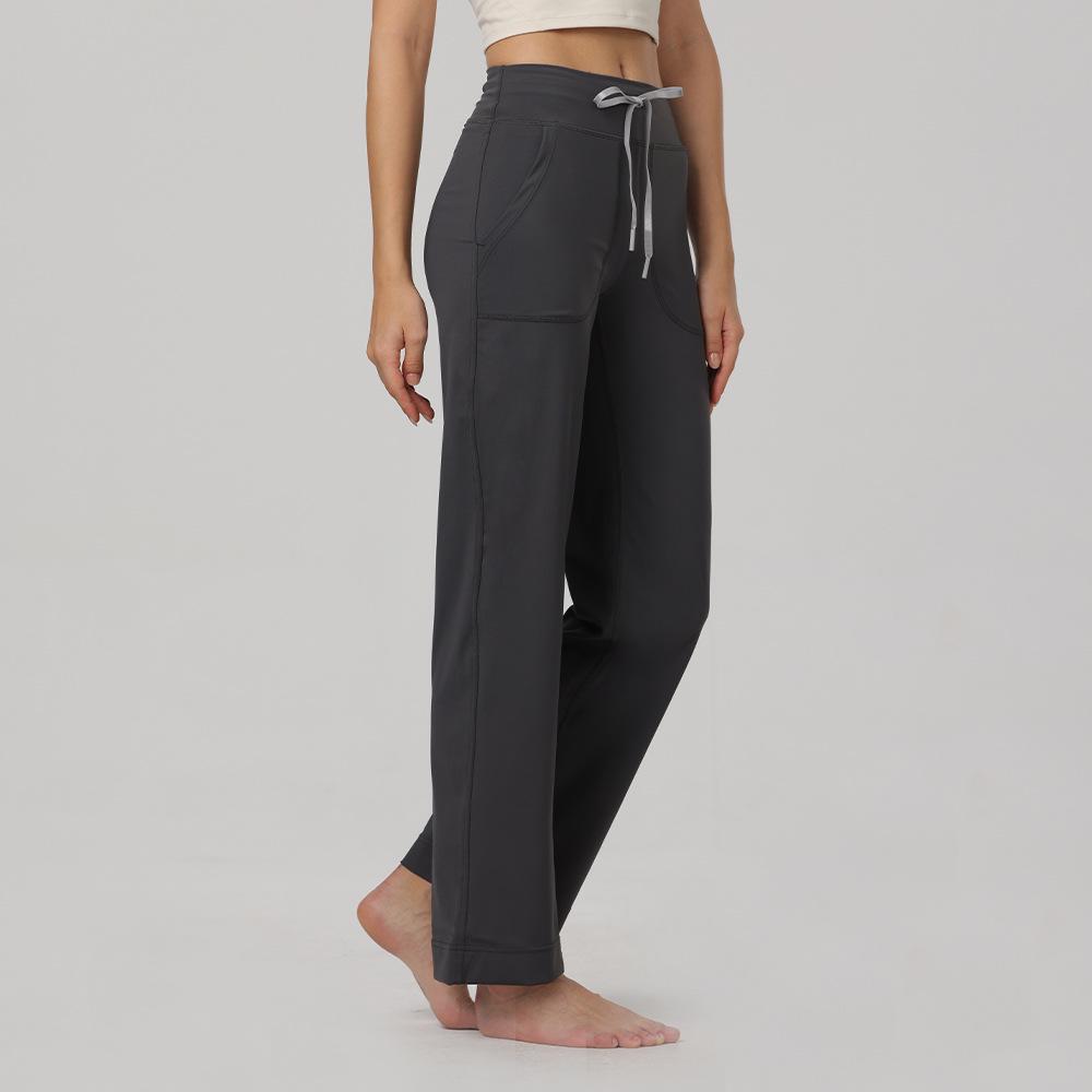 Throwback Yoga Casual Loose Fit Quick-Dry Elastic Drawstring Wide Leg Pants