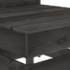 Outdoor Center Sofa Made from Pallets Gray Impregnated Pine Wood