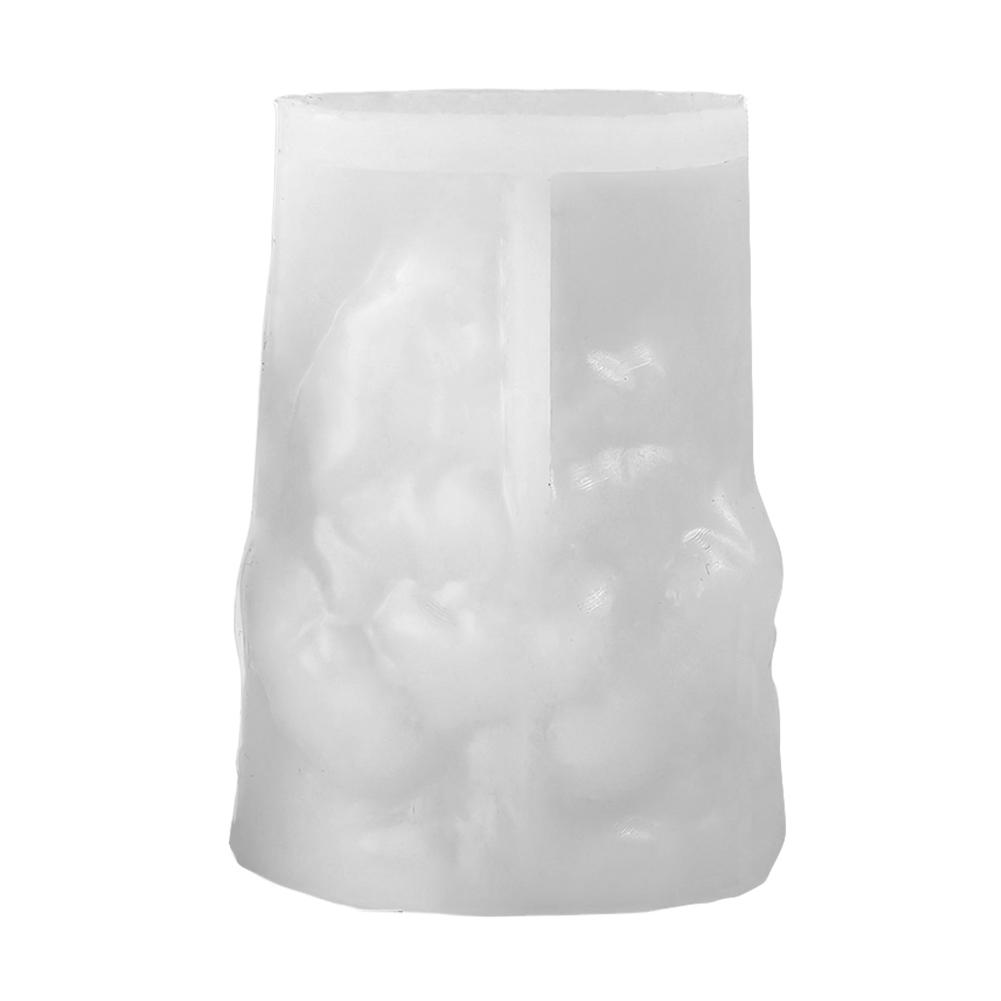 Santa Claus Candle Silicone Molds Resin Casting Mould Aromatherapy Candle Mould for DIY Candle Making Polymer Clay Craft Plaster