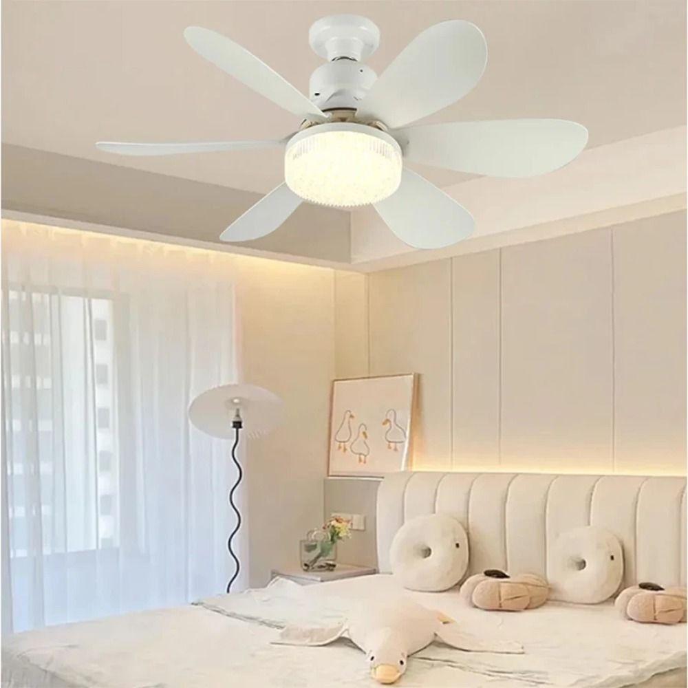 Dimmable LED Light Fan With Remote Control Electric Fan Ceiling Lamp Ceiling Fan Light Living Room