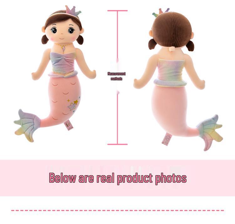 Mermaid Plush Doll Pillow - Aquarium Souvenir & Holiday Gift for Girls