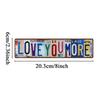 Love You More Vintage Wall Sign Romantic Metal Home Decor Daily Reminder Decor For Offices Living Room Bathroom