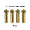 For Anycubic Kobra 3 Hotend Nozzle 0.2 0.4 0.6 0.8 1.0mm Hardened Steel Brass Nozzle For Anycubic Kobra 3 Combo Spare Parts