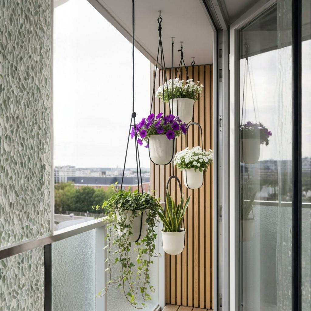 Donica Wisząca Aera Hang Recykling Beż 17,9 Cm