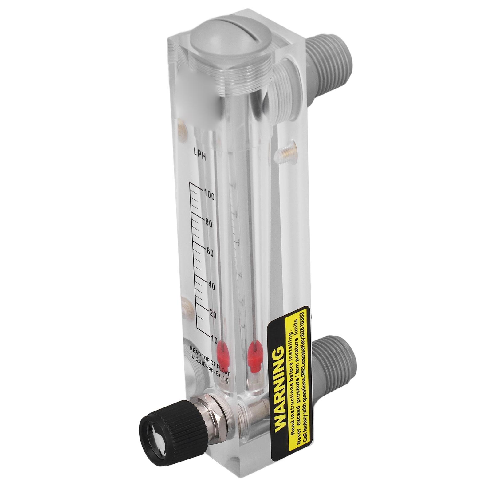 

Liquid Flow Meter Adjustable Panel High Accuracy 10‑100LPH Acrylic Water Flowmeter