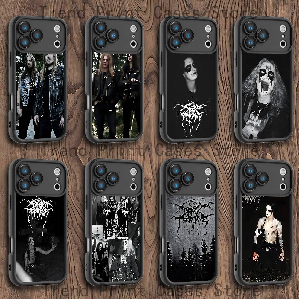 D-Darkthrone Phone Case For iPhone 17,16,15,14,13,12,11,Pro,Max,Plus,X,XS,SE4,E,Mini Black Thickened border Case