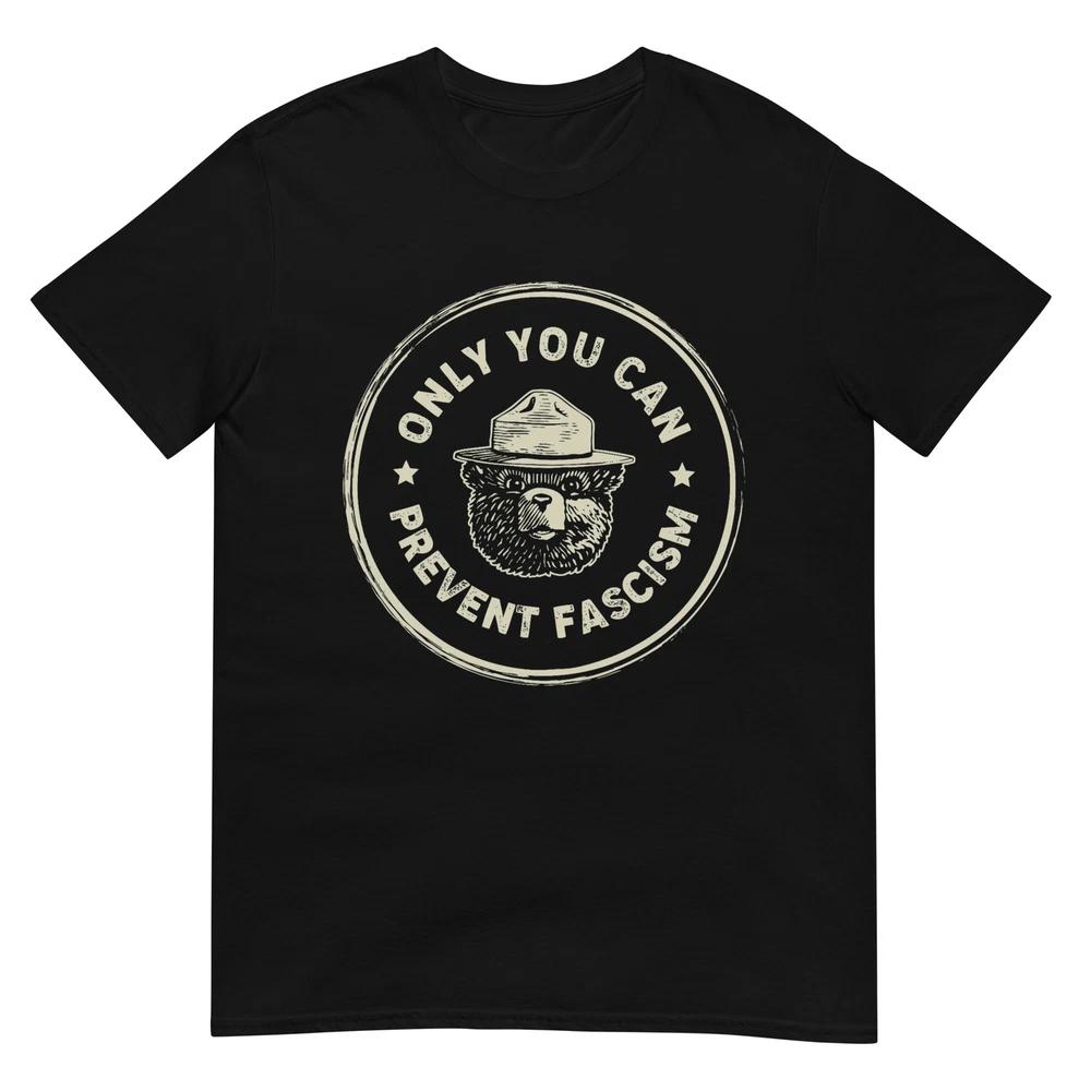 Vintage Resist Smokey The Bear Only You Can Prevent Fascism Tshirt S
