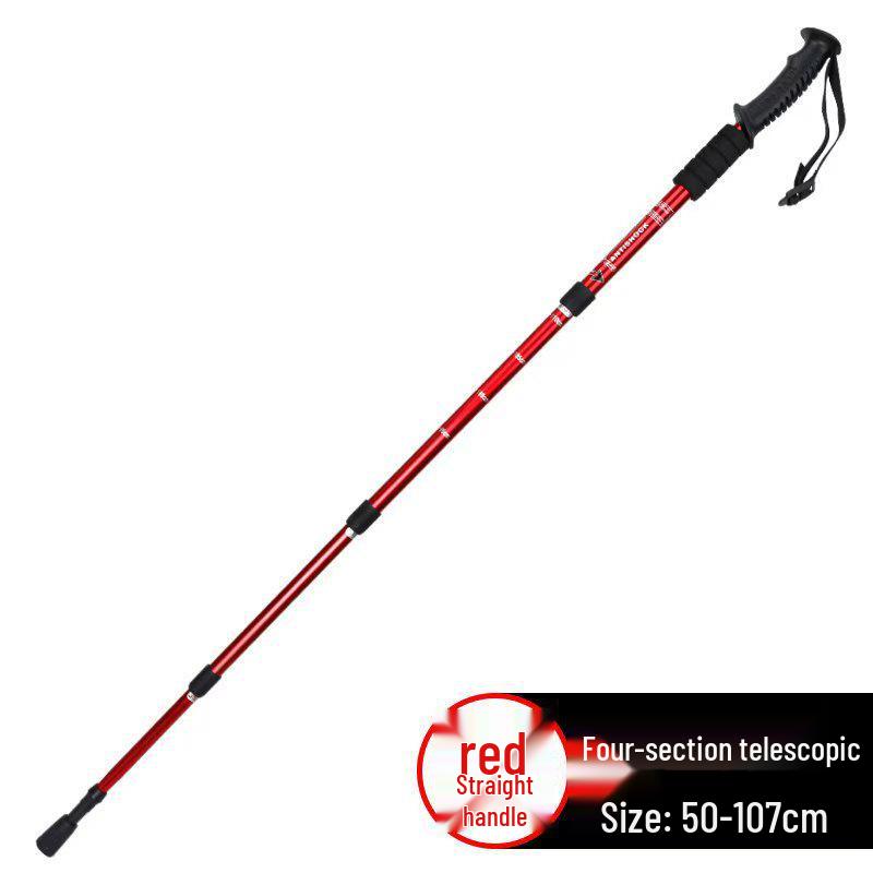 Telescopic Non-Slip Aluminum Alloy Hiking Poles for Seniors - Anti-Fall Walking Sticks