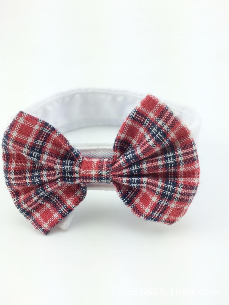 Pet bow tie Pet suit dress accessories Pet clothing accessories Multi-specification dog bow tie S