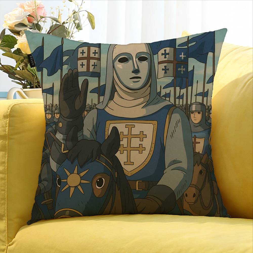 Baldwin Iv King Of Jerusalem Various Sizes Square Pillow Case For Car Home Bedchamber Decor