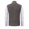 Casual Men's Vest, Vest, Camisole, Vest, Stand Up Collar, Sleeveless Knit, Casual, Thick, Autumn and Winter