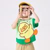 B. Duck Little Yellow Duck Children's Clothing Boys' Cute Cartoon Top Summer Pure Cotton Lightweight Short sleeved T-shirt