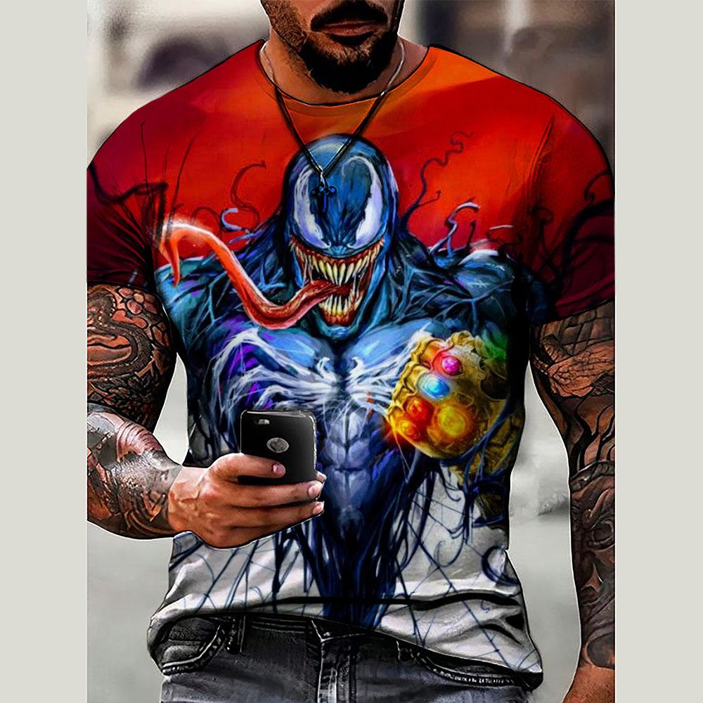 The New 2025 Summer Men's T-shirts Feature Soft and Breathable 3D Pattern Printing, Which Is Casual and Fashionable.